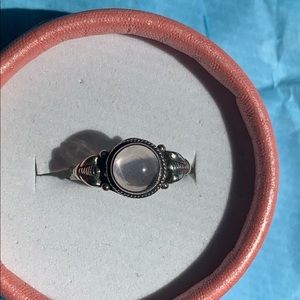 Handmade Sterling silver moonstone Filigree Ring